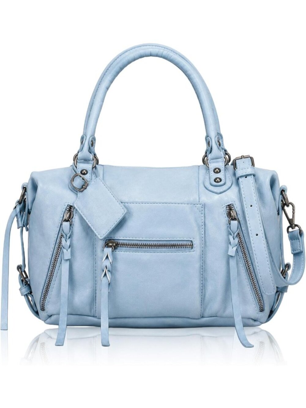 Stylish Mini Tote Bag for Women - Vegan Leather Hobo Purse with Adjustable